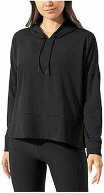 MONDETTA Women's Size M Moisture Wicking Pullover Hoodie Long Sleeve Black